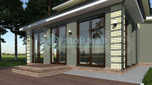 Проект домов одноэтажных из газобетона и кирпича