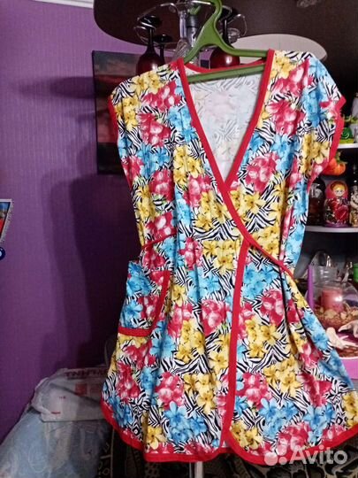 Халат велюровый женский