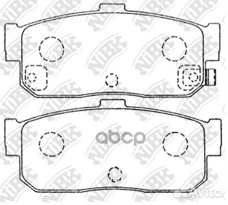 Колодки зад. nissan 200SX S14 94-99 PN2224 NiBK