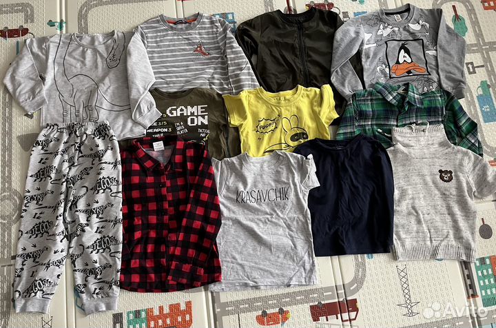Огромный пакет вещей на мальчика 98 104