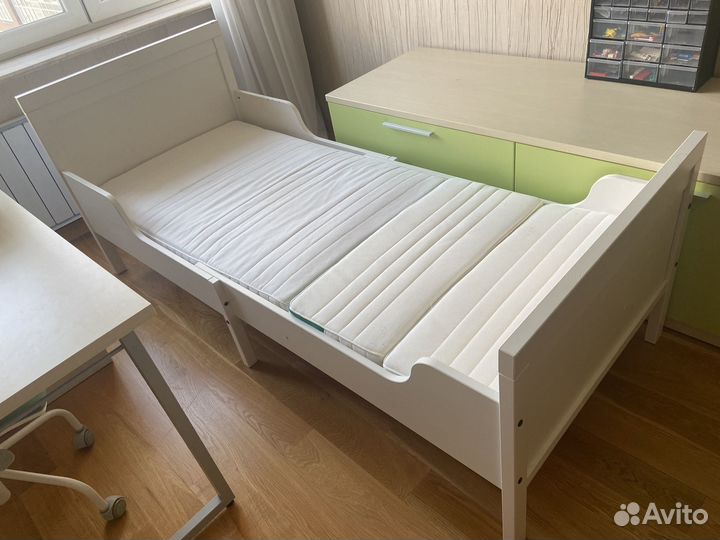 Детская кровать IKEA раздвижная сундвик