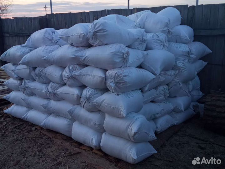 Опилки в мешках чистые без мусора