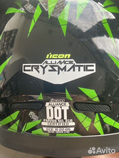 Мотоциклетный шлем icon xs