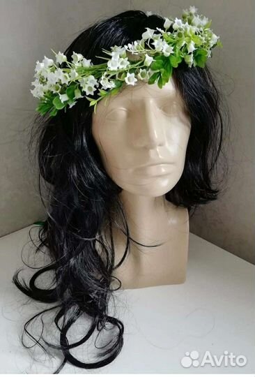 Венок на голову с зеленью