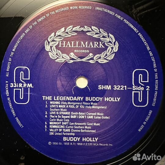 Buddy Holly – The Legendary Buddy Holly (1987г.)