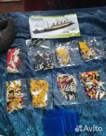 Конструктор титаник. 1860 деталей. Новый