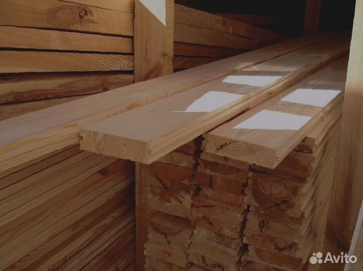 Шлифованные доски лиственницы 45x170 мм, высокоточ