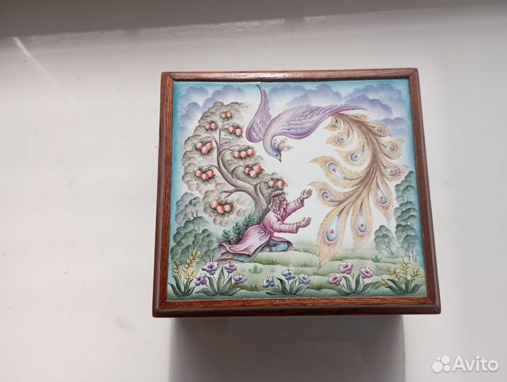 Деревянная шкатулка для украшений СССР