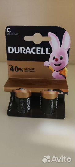 Батарейки duracell C D