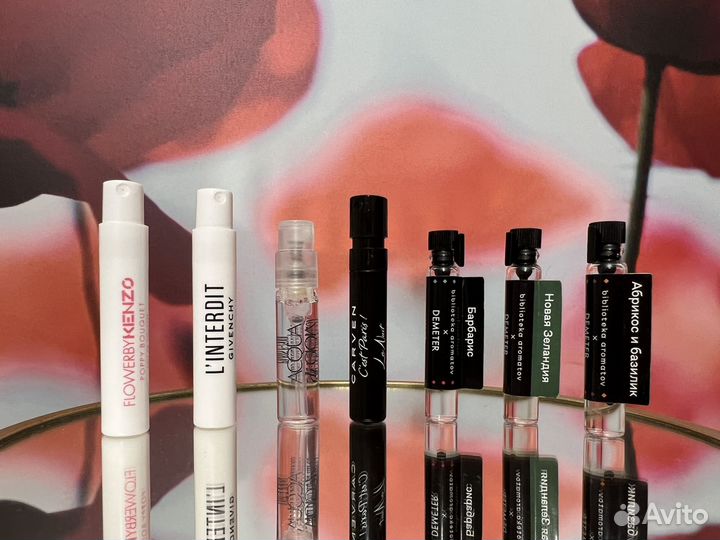 Пробники ароматов Givenchy Armani Kenzo Carven
