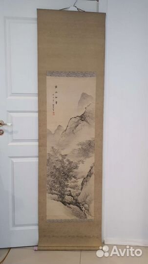 Японские живописные свитки,винтаж,листайте