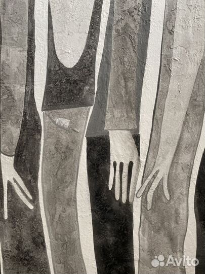 Большая нтерьерная картина на холсте, акрил