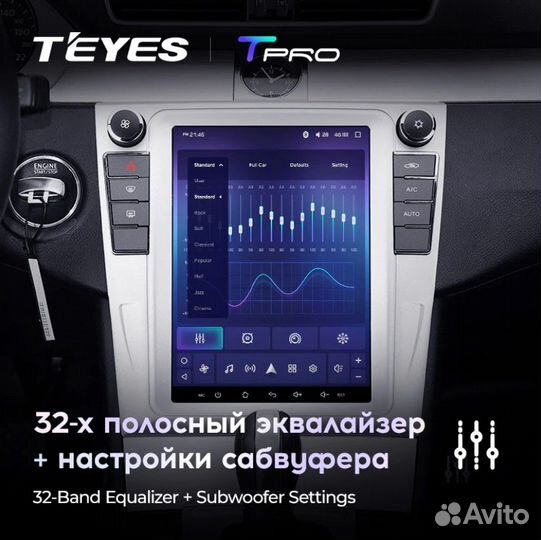 Магнитола Teyes Tpro2 Tesla Passat b7