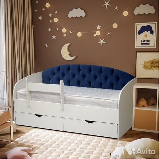 Кровать для малыша диван съёмный борт лдсп