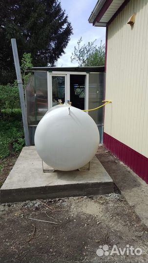 Заправка и установка газгольдера