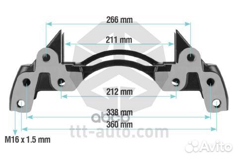 Держатель скобы диск. тормоза BPW/dana 20224 T