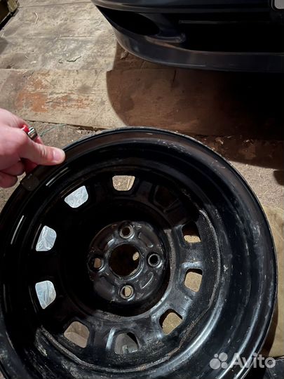 Штампованный диск r14 kia hyundai