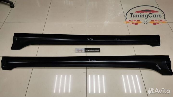 Пластиковые Пороги KIA Rio 3 - 2011-2017г.в