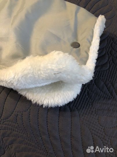 Муфта и варежки на коляску санки в 2 вариантах