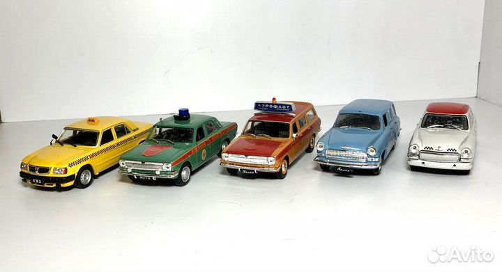 Лот моделей #7 Газ Волга 1:43 Дефект