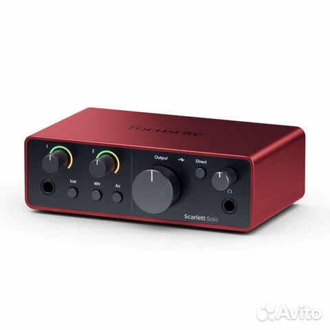 Focusrite scarlett solo 4 gen (новая звук карта)