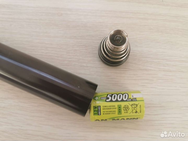 Фонарь полицейский, usa, MAG-lite S 6D черный