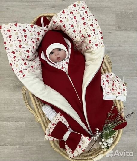 Конверт на выписку зимний для девочки