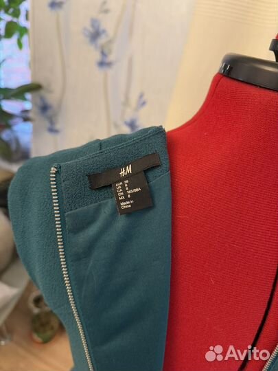 Платье изумрудное H&M