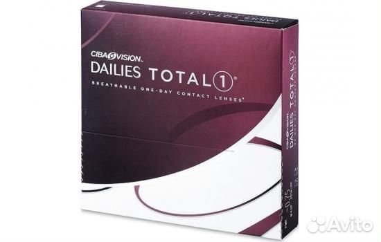 Дневные линзы Dailies Total1 (90 шт.) 8,5 -3,00D
