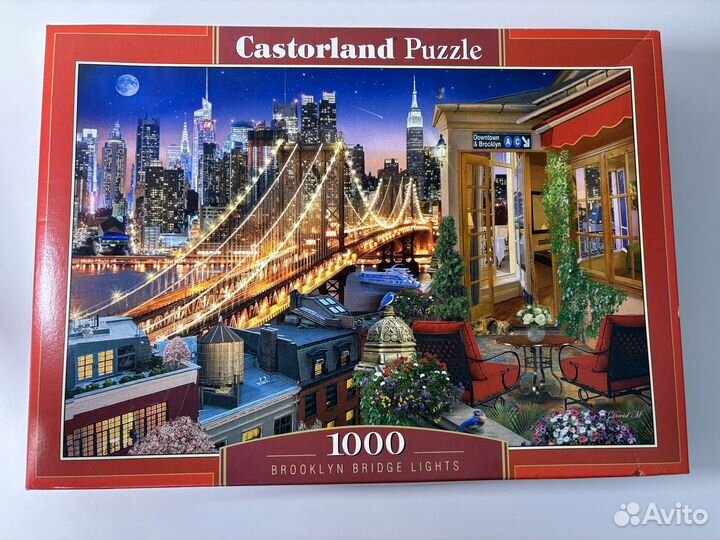 Пазл castorland 1000 + клей