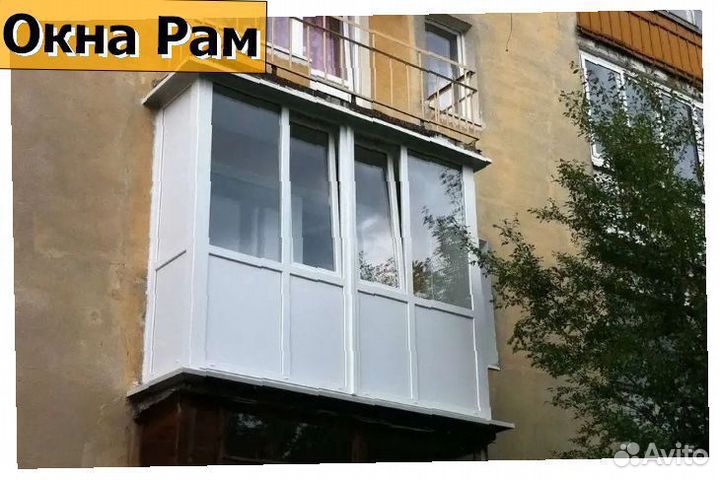 Остекление балконов и лоджий пластиковыми окнами