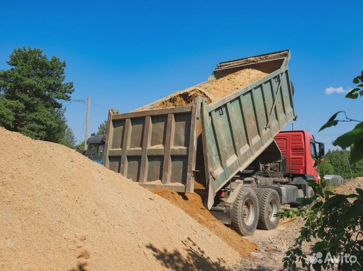 Песок щебень доставка