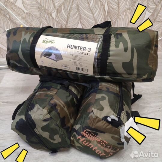 Палатка 3-местная Tramp lite Hunter 3 TLT-001.11
