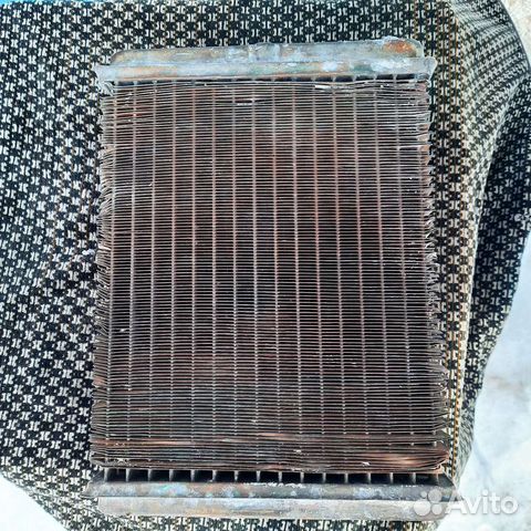 Трехрядный медный радиатор печки на классику