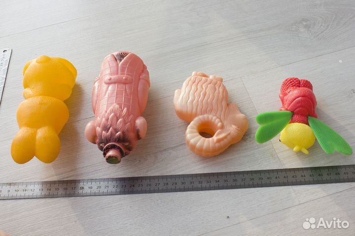 Советские пластмассовые полиэтиленовые игрушки