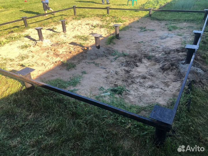 Фундамент для террасы из винтовых свай