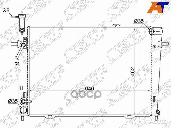 Радиатор охлаждения двигателя tucson А/Т sghy00
