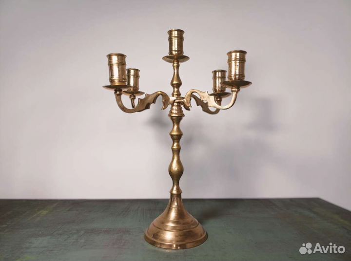 Подсвечник из латуни