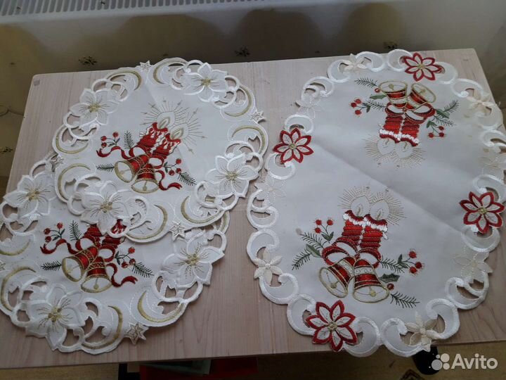 Новогодние салфетки сортировочные тканевые