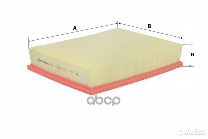 Фильтр воздушный VW Amarok (2H) an1164 nordfil