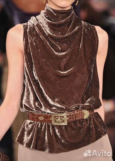 Ткань отрез бархата от Ermenegildo Zegna 70 см