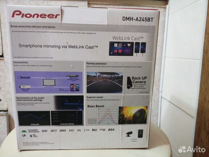 Автопроигрыватель Pioneer DMH-A245BT