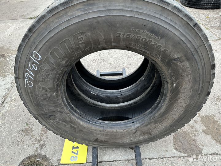 Грузовые шины бу 315 80 22 5 Bridgestone 0/3162