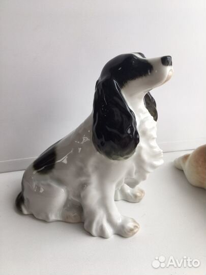 Фарфоровые статуэтки собаки СССР лфз