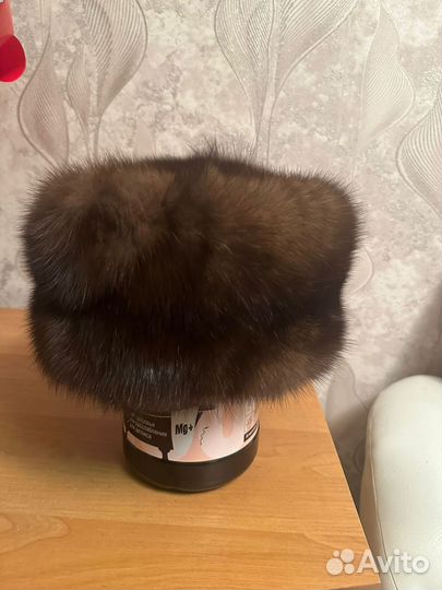 Шапка зимняя меховая женская из соболя