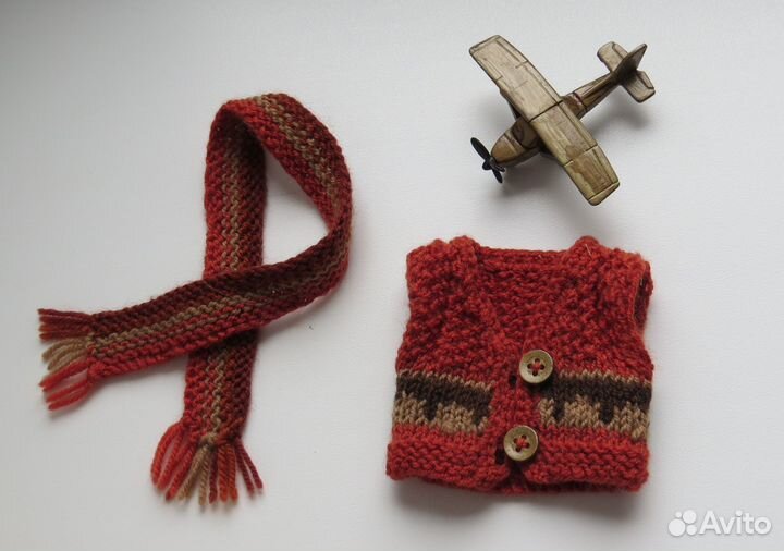 Мишка из шерсти (ручная работа)