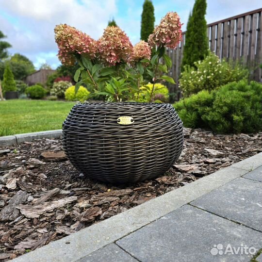 Кашпо из ротанга 12 литров