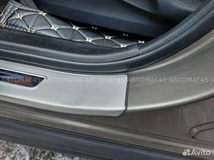 Накладки на пороги широкие Toyota RAV4 XA40 13-19г