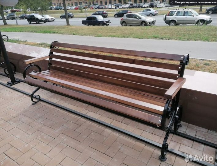 Скамейка Французская лоза с подлокотником