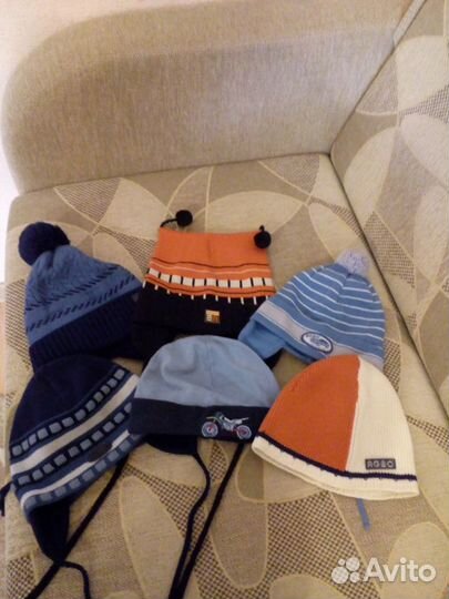 Шапочки весна-осень на 2-3 года